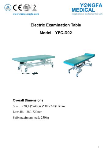 YFC-D02 Electric Examination Table