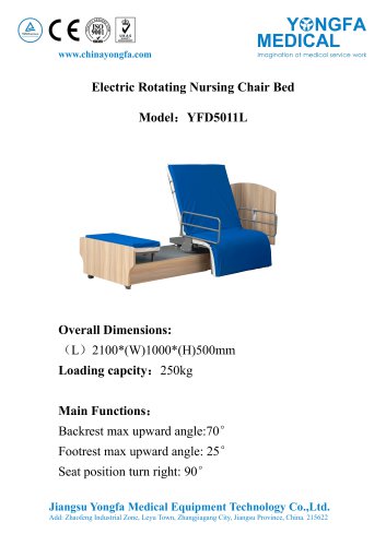 YFD5011L Electric Rotating Nursing Chair Bed