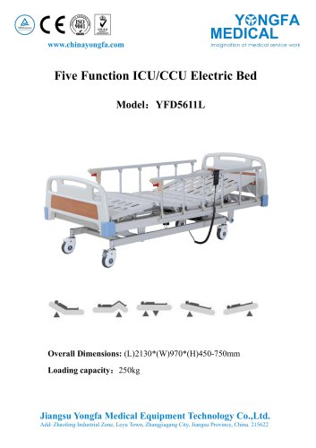 YFD5611L Five Function ICU/CCU Electric Bed