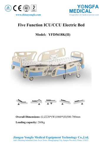 YFD5618K(II) Five Function ICU/CCU Electric Bed