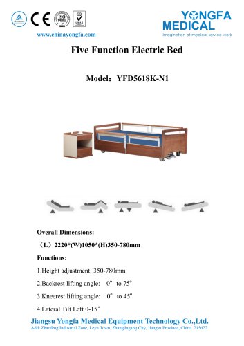 YFD5618K-N1 Five Function Electric Bed