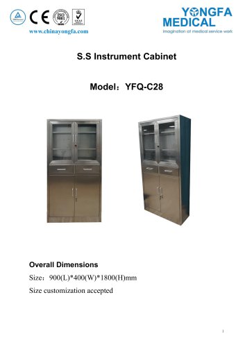 YFQ-C28 S.S Instrument Cabinet