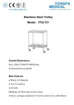 YFQ-T21 Stainless Steel Trolley