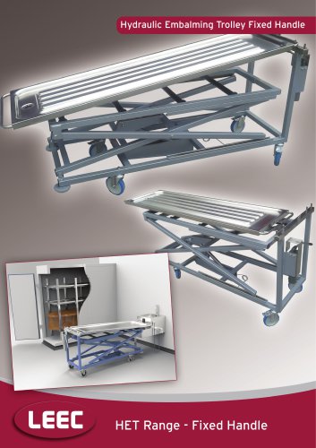 Fixed Height Handled Hydraulic Embalming Trolley