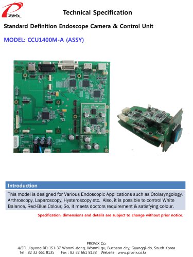 CCU1400M-A Camera Control Unit & DVR Modules