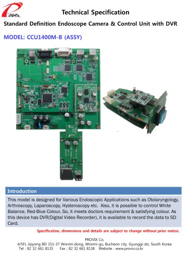 CCU1400M-B Camera Control Unit & DVR Modules