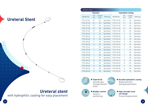 Ureteral stent YTS1-47-22