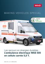 L`ambulance électrique WAS 500 en cellule carrée 5,5 T - 1