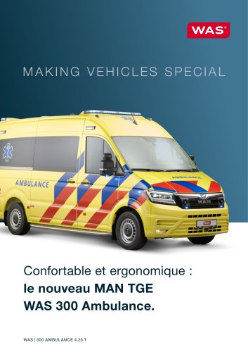 Le nouveau MAN TGE WAS 300 Ambulance