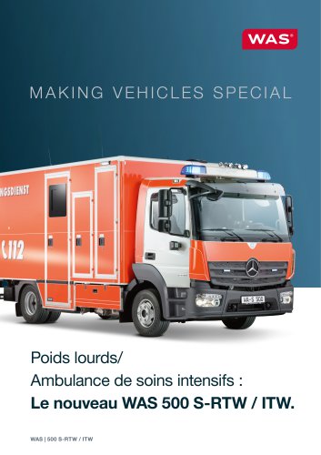 Le nouveau WAS 500 S-RTW / ITW (2025)