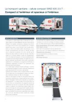 Le transport sanitaire - Cellule compact WAS 500 3,5 T - 2