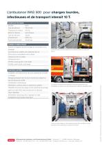 Le WAS 500 véhicule lourd, Transport d´infections et de soins intensifs 10 T - 4