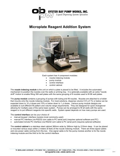 Microplate Reagent Addition System