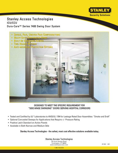 Dura-Care Series 7400 Swing Door System