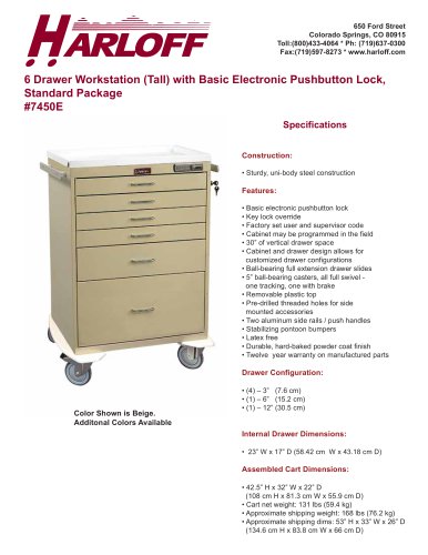 7450E – PROCEDURE CART