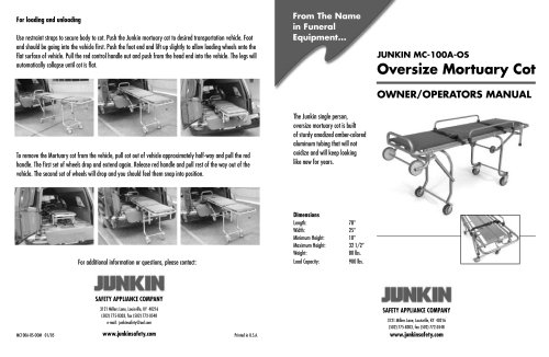 JUNKIN MC-100A-OS