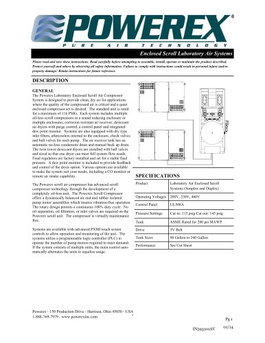 Enclosed Scroll Laboratory Air Systems