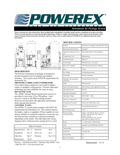 Instrument Air Package System