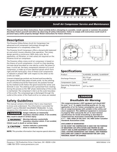 Scroll Air Compressor Service and Maintenance