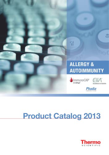 Allergy and AutoImmunity Product Catalog 2013