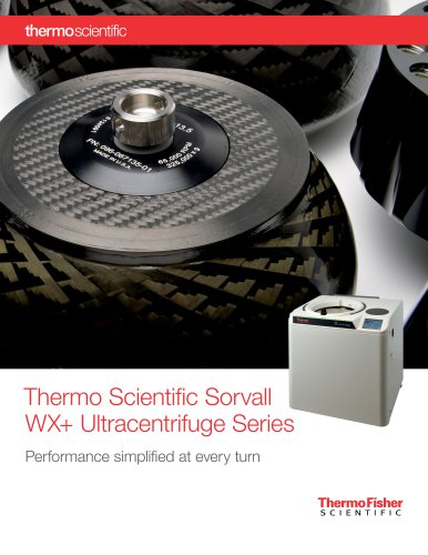 Sorvall WX+ Ultracentrifuge Series