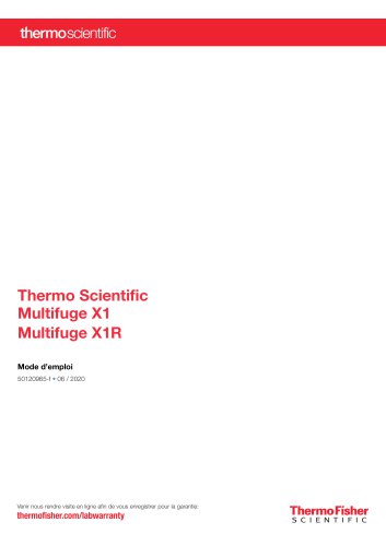 Thermo Scientific Multifuge X1 Multifuge X1R