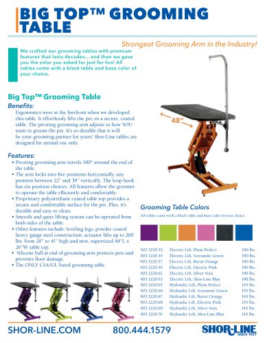 BIG TOP™ GROOMING TABLE