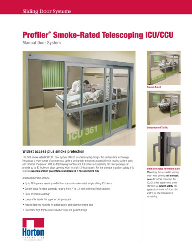 Smoke-Rated Telescoping ICU/CCU