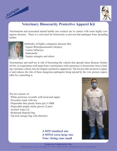 Biosecurity Protective Apparel Kit