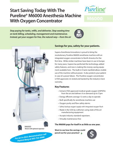 The "Free Oxygen" Anesthesia Machine