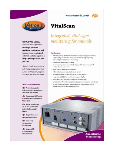 BAS VitalScan Specification Details