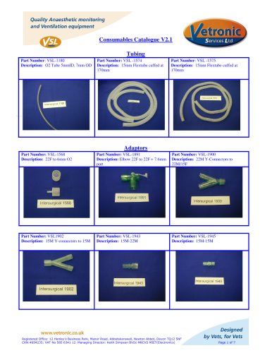 Consumables Catalogue