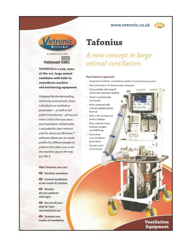 TAFONIUS Specification Details