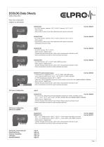 ECOLOG Data Sheets