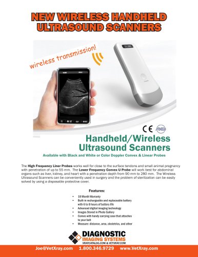 NEW WIRELESS HANDHELD ULTRASOUND SCANNERS