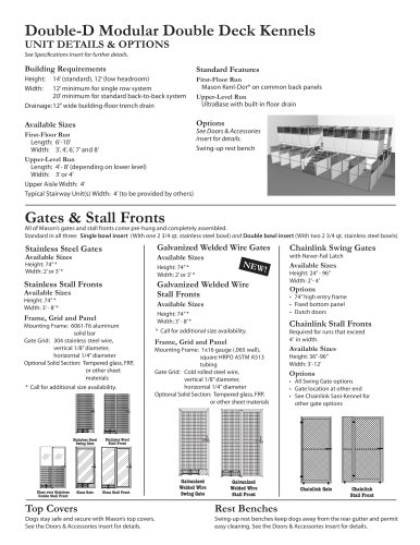 Double-D Modular Double Deck Kennels