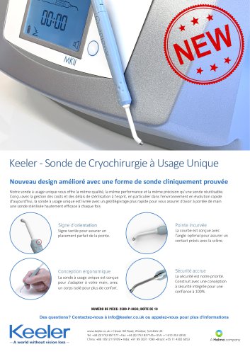 Cryo Single Use Probe Flyer - REV A