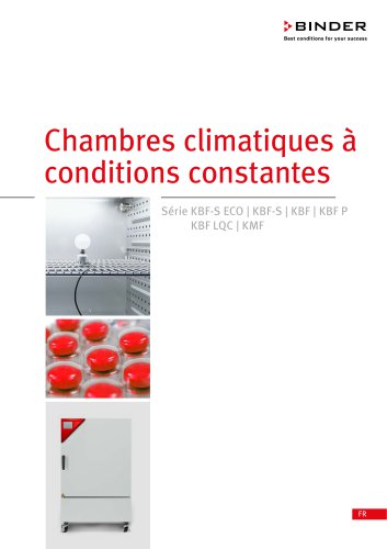 Chambres climatiques à conditions constantes