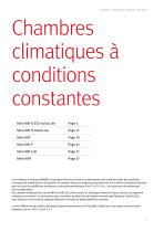 Chambres climatiques à conditions constantes - 3