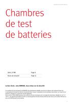 Chambres de test de batteries - 3