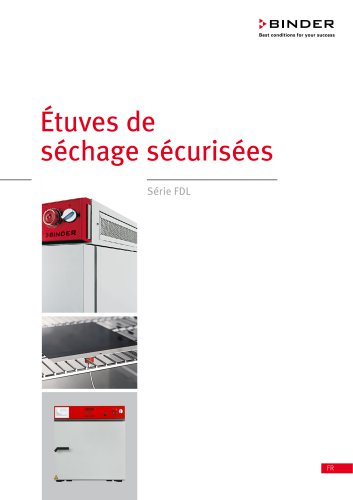 Étuves de séchage sécurisées