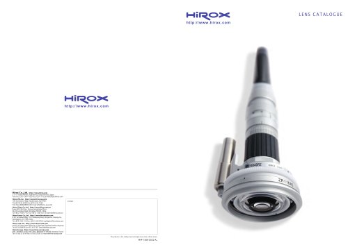 HIROX LENS CATALOGUE