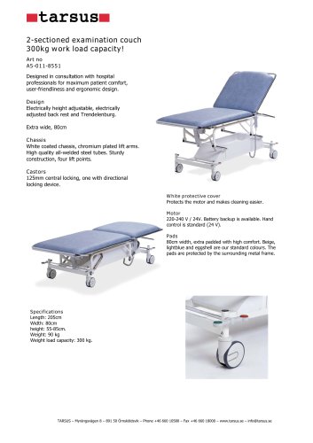 Examination table Lifts 300 kg