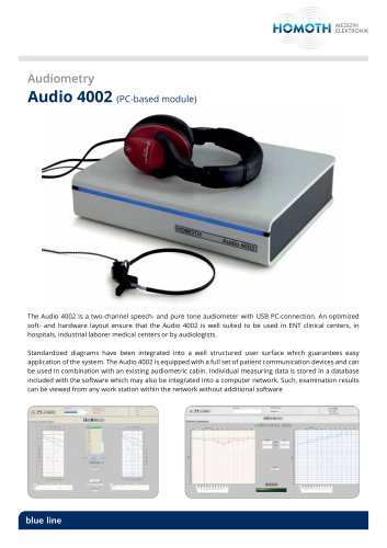 Audiometry Audio 4002 (PC-based module)