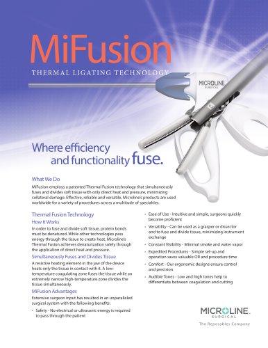 MiFusion Product Brochure