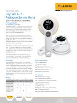 RaySafe 452 Radiation Survey Meter Product and Specification Brochure