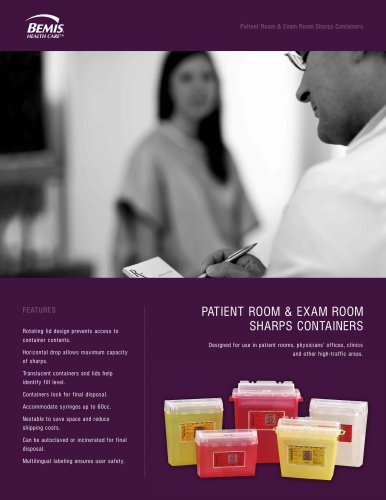 ENT ROOM & EXAM  ROOM SHARPS CONTAINERS