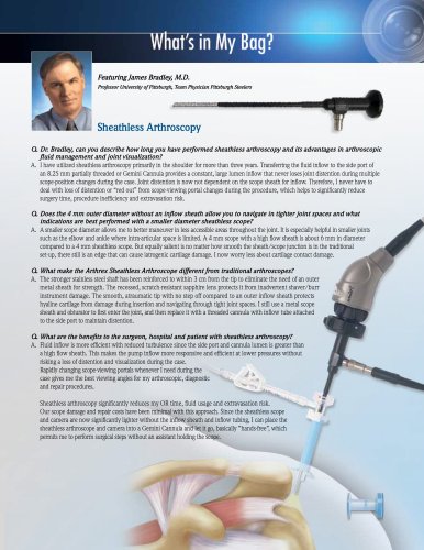 Sheathless Arthroscopy - LS1-0682-EN