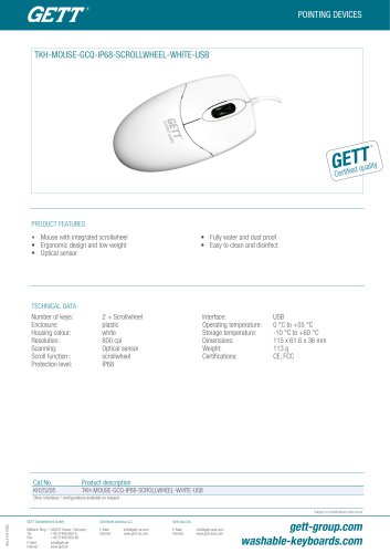 TKH-MOUSE-GCQ-IP68-SCROLLWHEEL-WHITE-USB