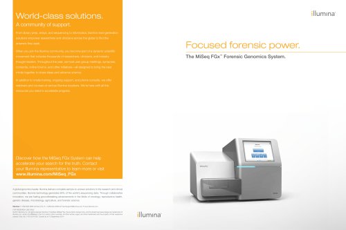 MiSeq FGx™ Forensic Genomics System